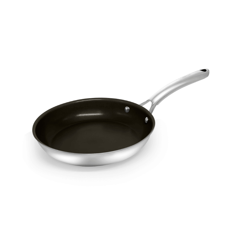 กระทะตื้น 20 ซม. NON-STICK ไร้การเคลือบ CORELLE DURANANO สีเงิน_0